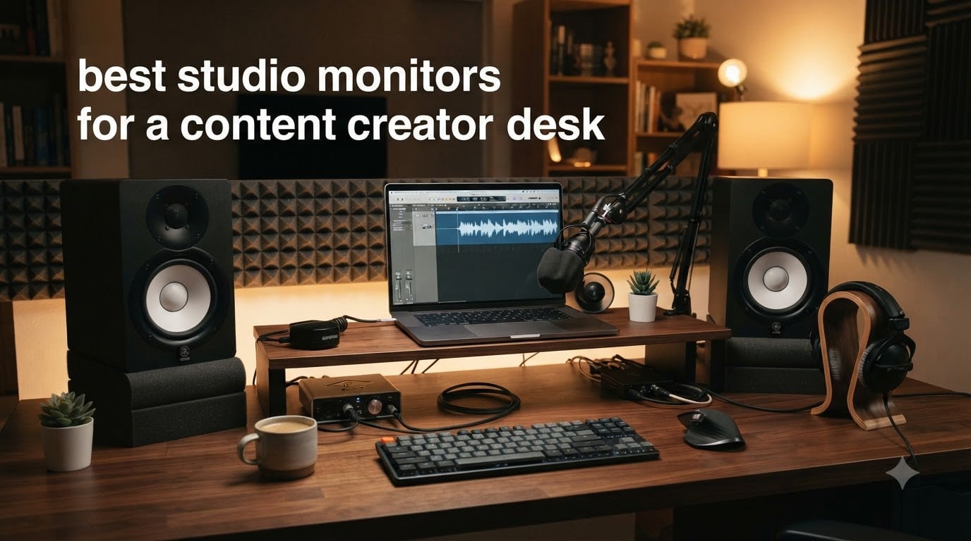 best studio monitors for a content creator desk