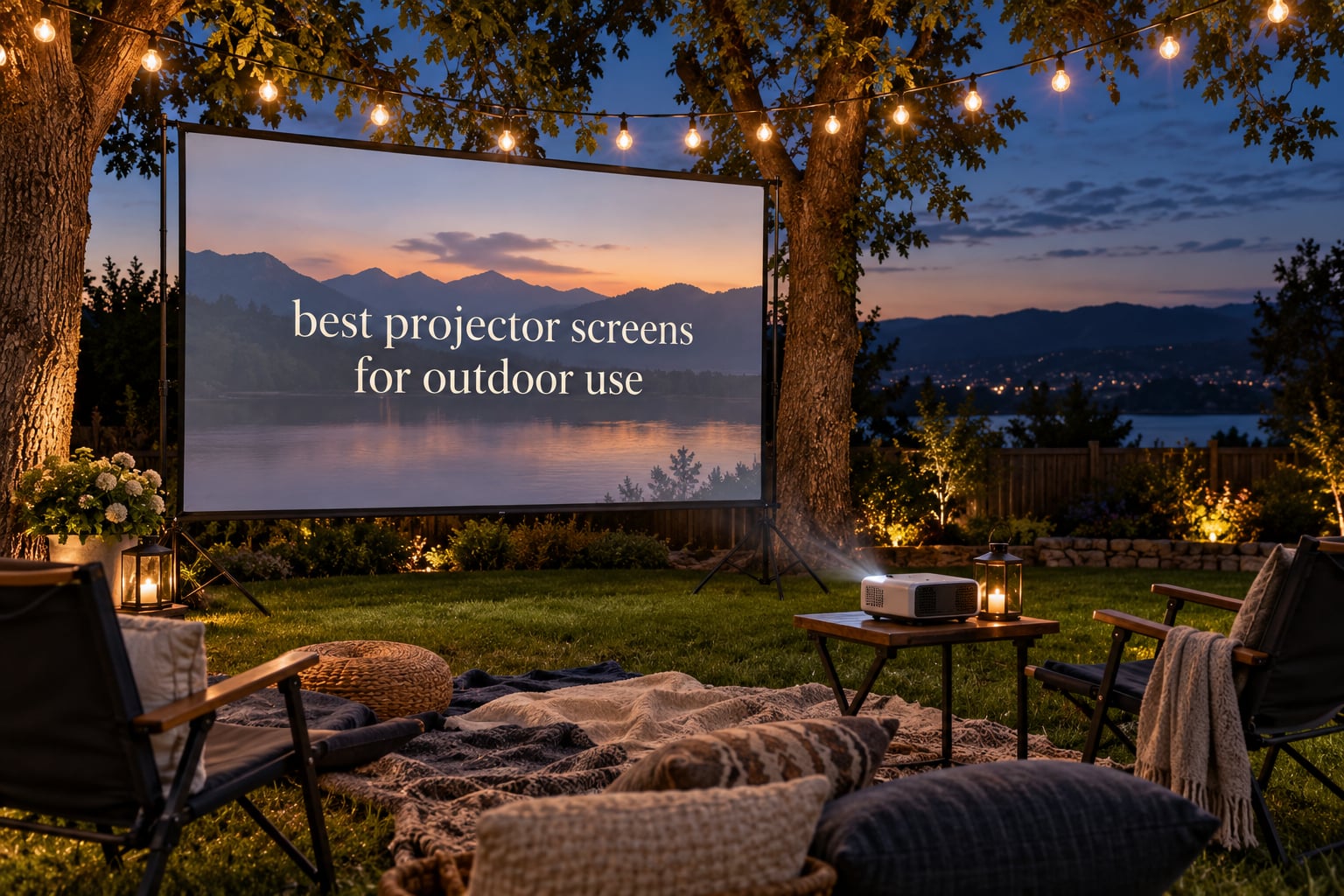 best projector screens for outdoor use