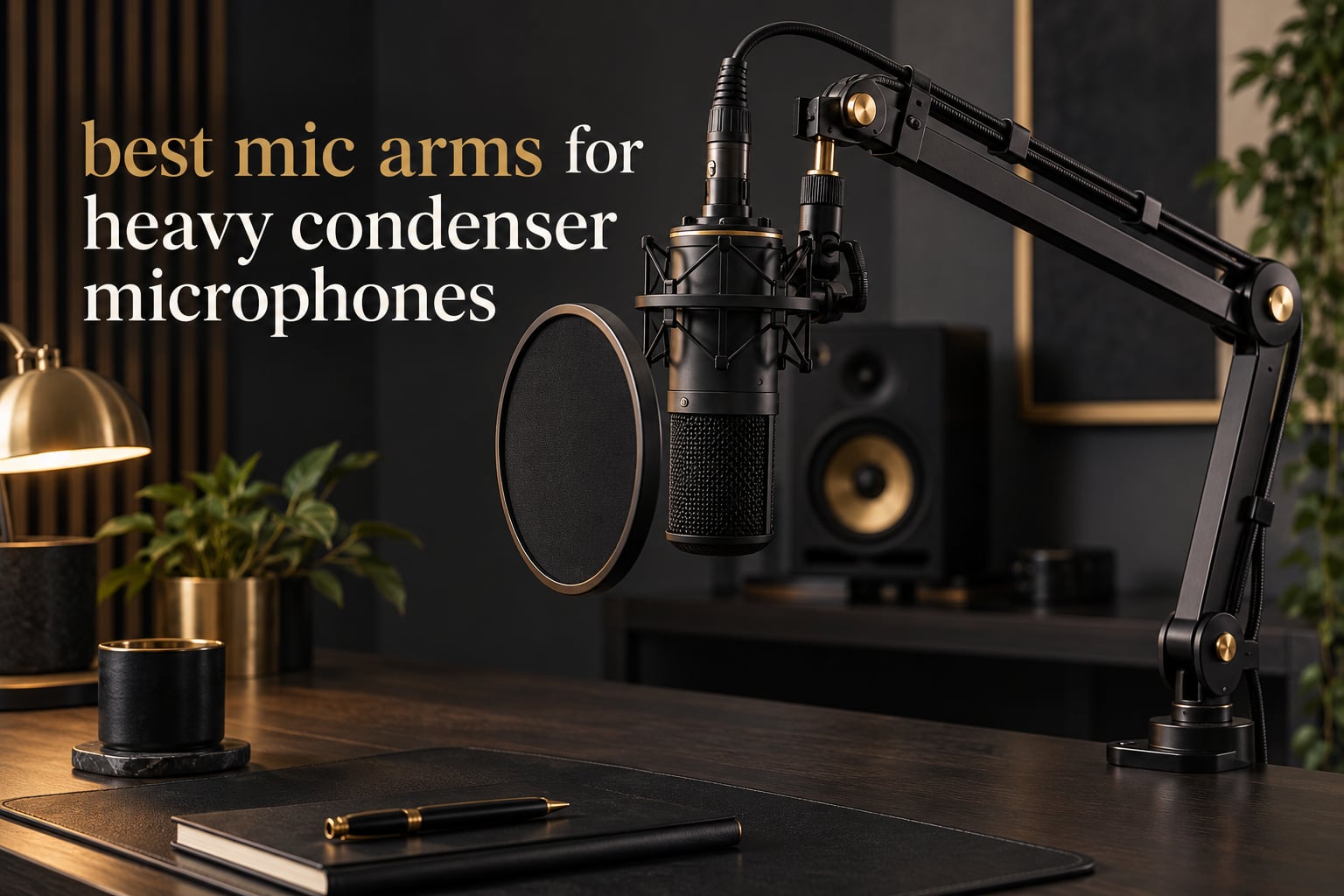best mic arms for heavy condenser microphones