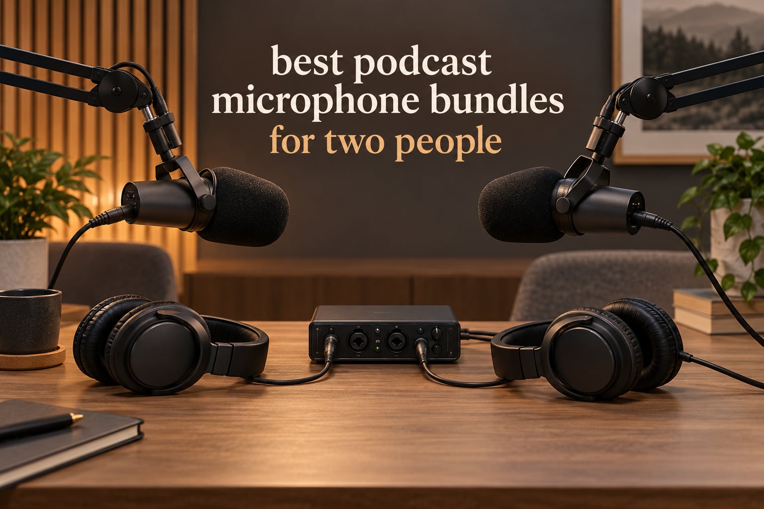 best podcast microphone bundles for two people